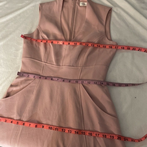 NEW Eliza‎ J Navy [ 6 ] High Low Fit & Flare Midi Dress in Blush - Picture 3 of 12